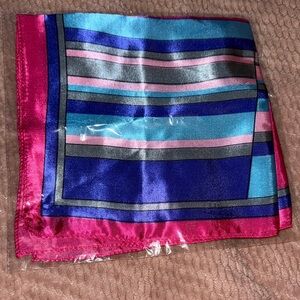 Colorful Striped Silk Scarf